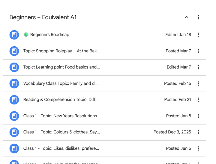 STANDARD PACKAGE - Conversational French Coaching with Eva