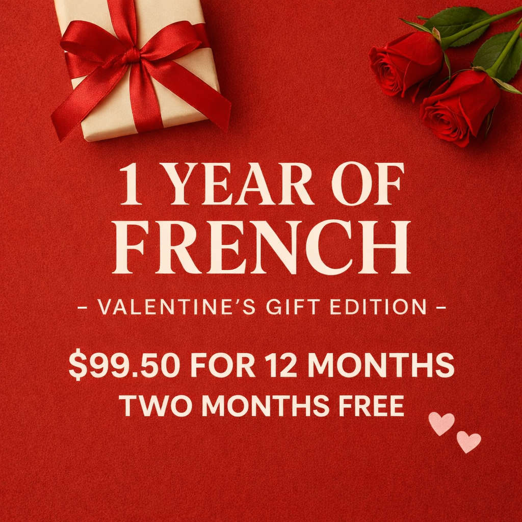 12 Months of French – Valentines Day Offer