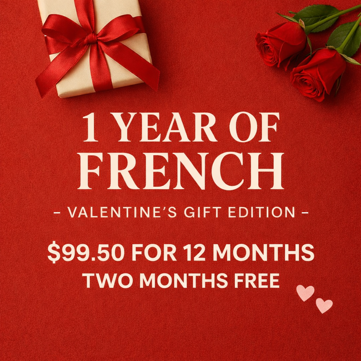 12 Months of French – Valentines Day Offer