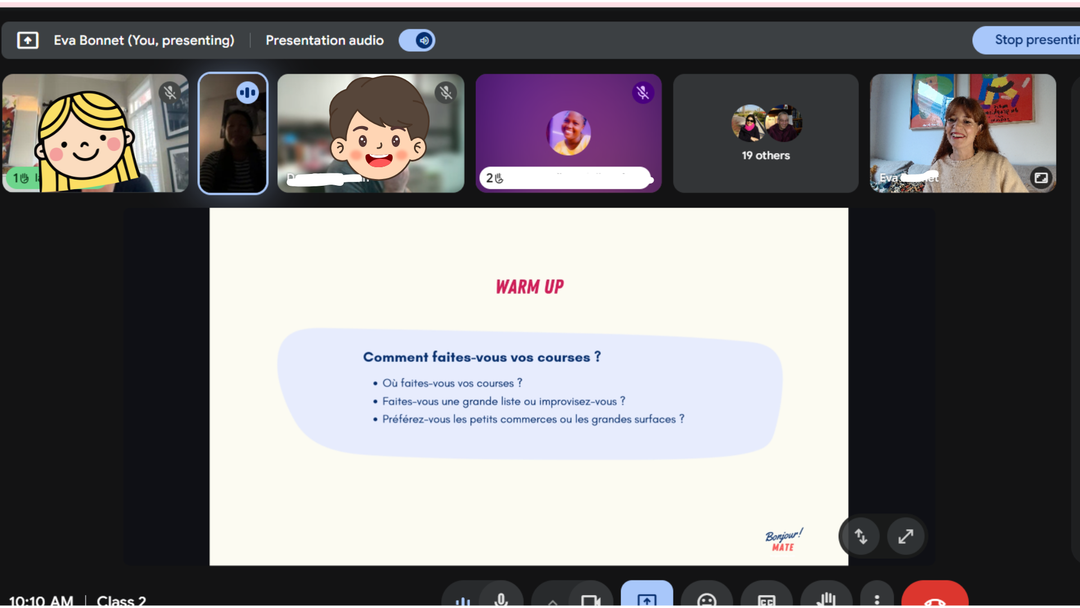 STANDARD PACKAGE - Conversational French Coaching with Eva