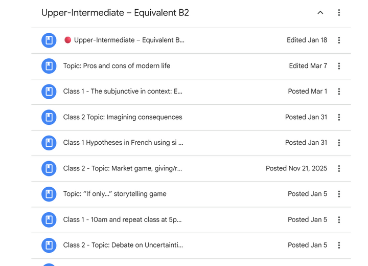 STANDARD PACKAGE - Conversational French Coaching with Eva